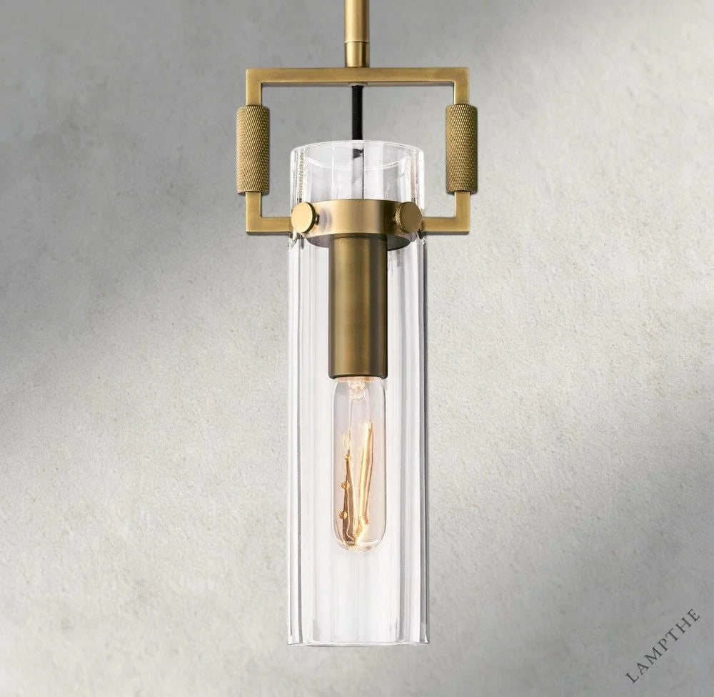 Machinist Glass Cylinder Pendant 12", 22"