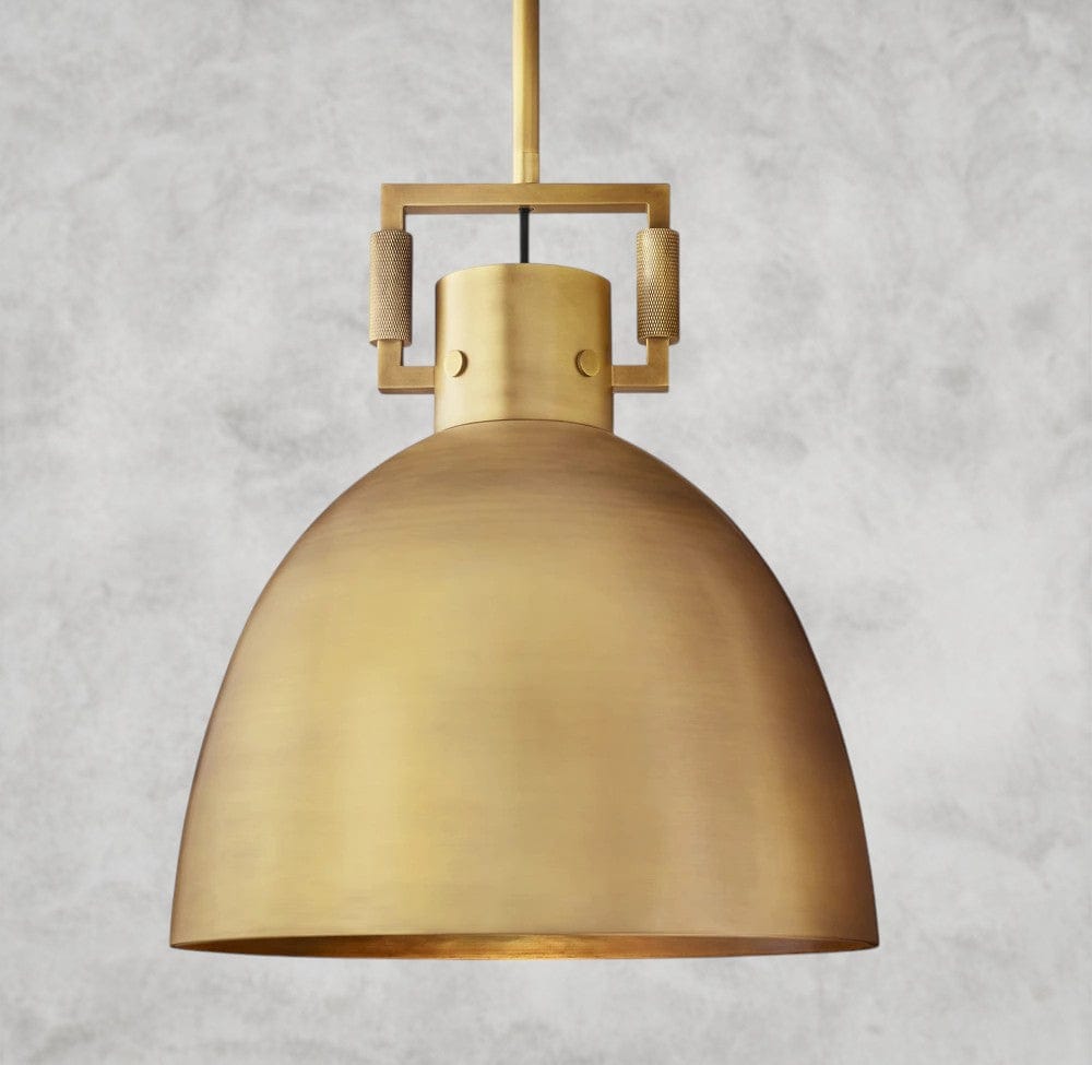 10" / Brass MACHINIST METAL CLOCHE PENDANT 10", 14", 18"