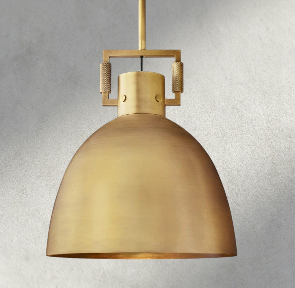 10" / Brass MACHINIST METAL CLOCHE PENDANT 10", 14", 18"