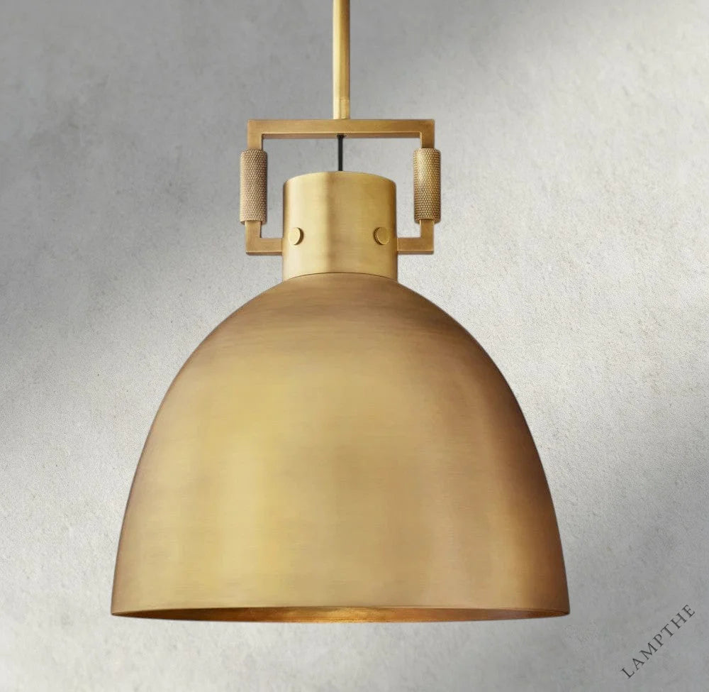 10" / Brass MACHINIST METAL CLOCHE PENDANT 10", 14", 18"