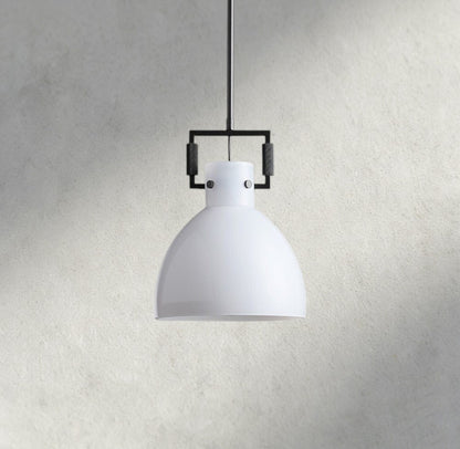 MACHINIST MILK GLASS CLOCHE PENDANT 10", 14", 18"