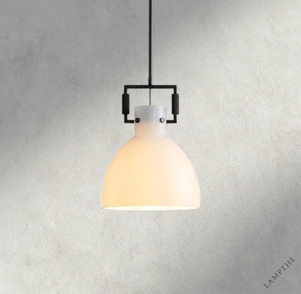 MACHINIST MILK GLASS CLOCHE PENDANT 10", 14", 18"