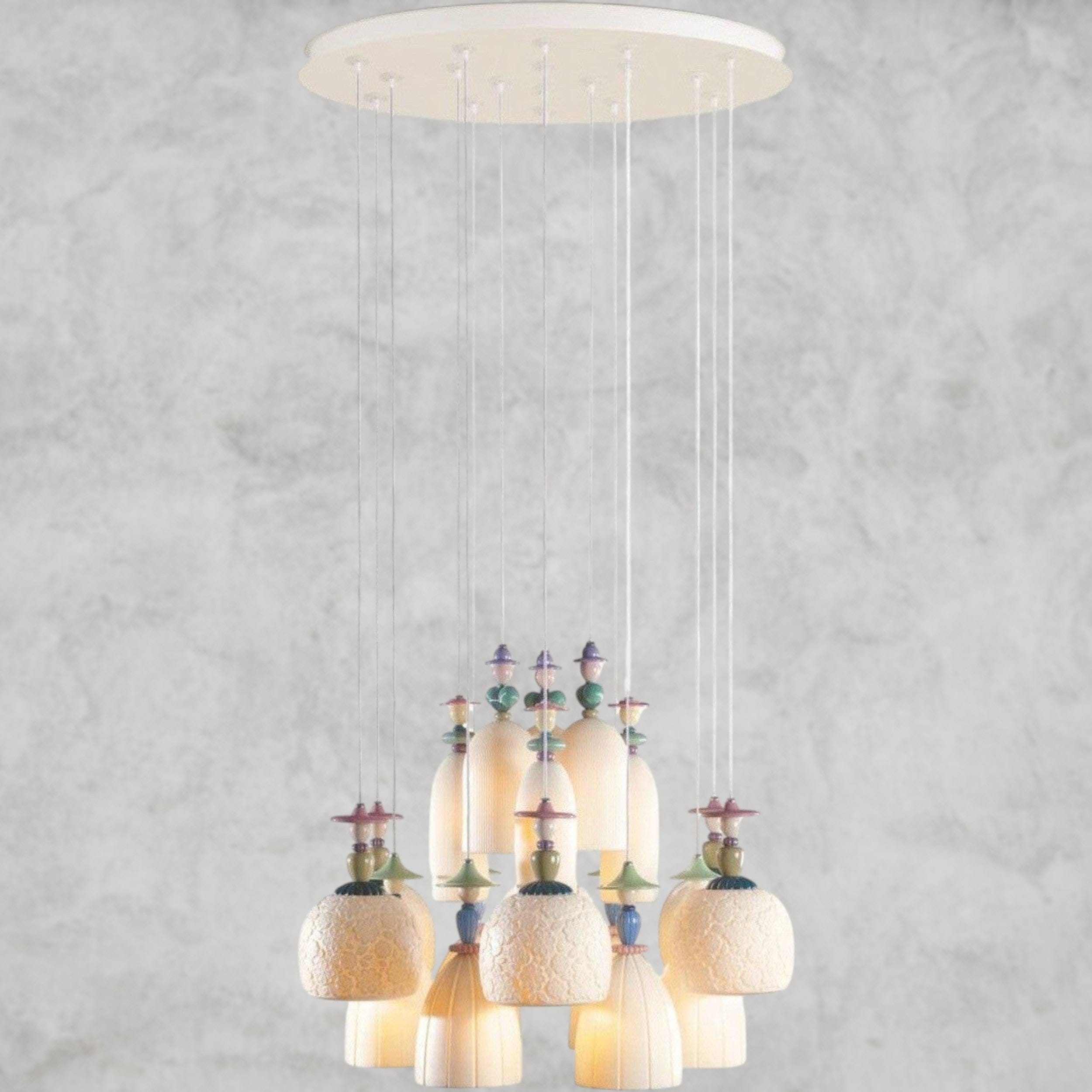 Madeaoiselle 18-Lights Sand Chandelier