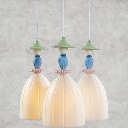 Madeaoiselle Round 3-Lights Ceiling Lamp