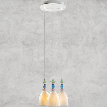 Madeaoiselle Round 3-Lights Ceiling Lamp