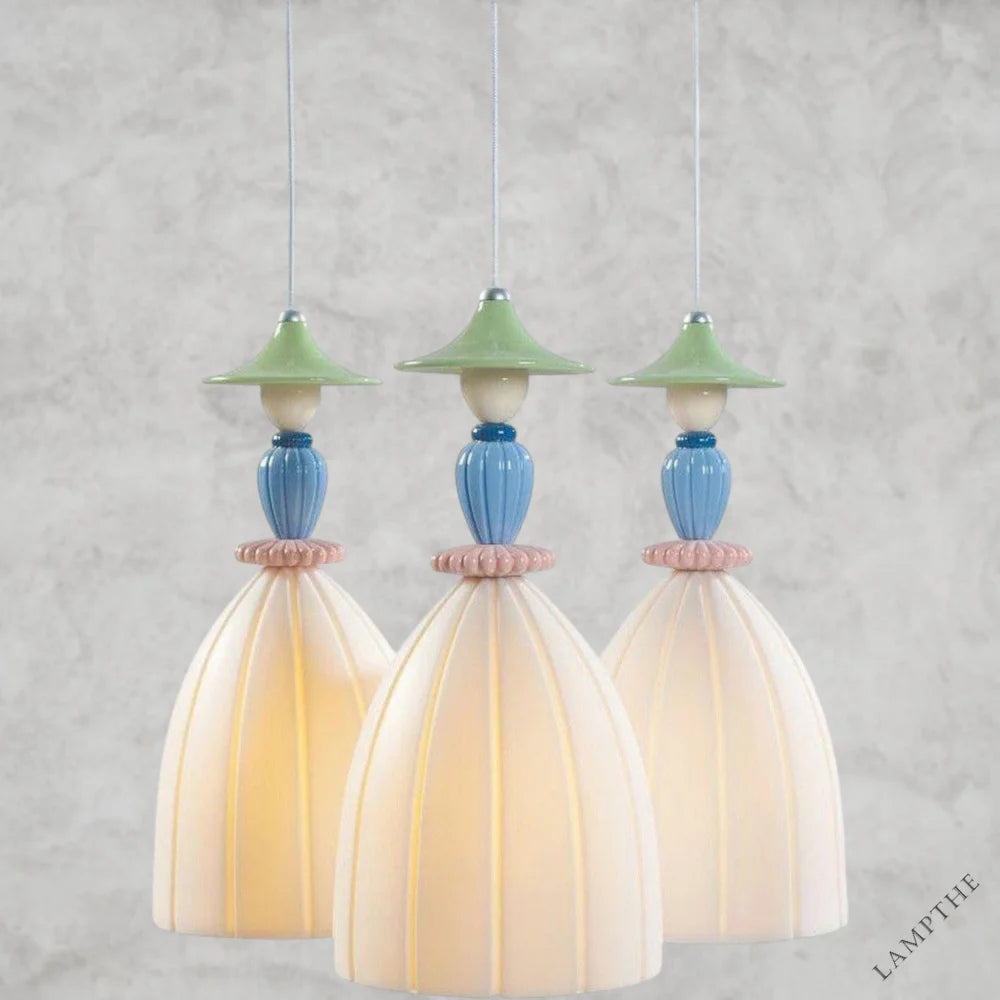 Madeaoiselle Round 3-Lights Ceiling Lamp