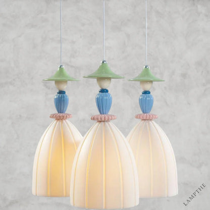 Madeaoiselle Round 3-Lights Ceiling Lamp