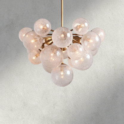 19 Lights / Brass Mandoza Chandelier 19/ 37 Lights