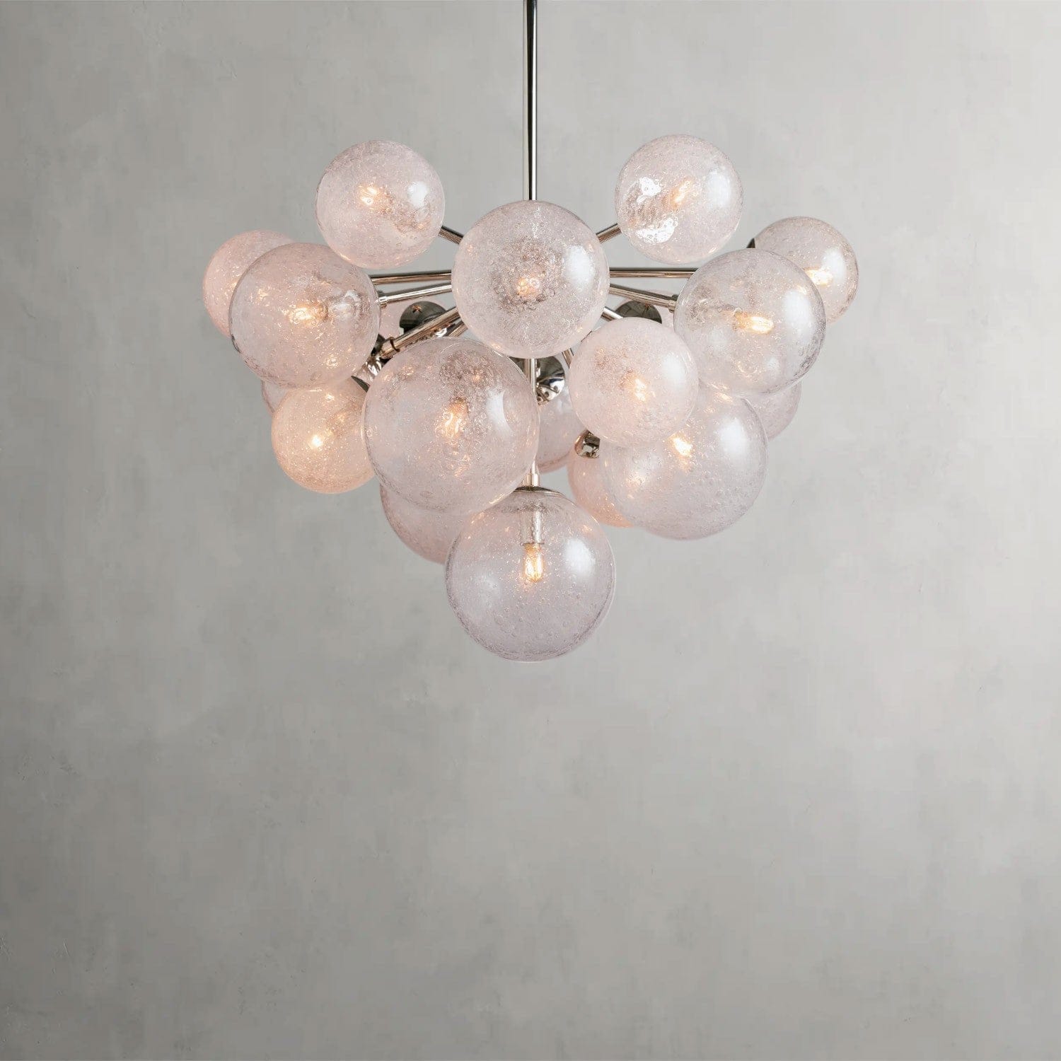 19 Lights / Nickle Mandoza Chandelier 19/ 37 Lights