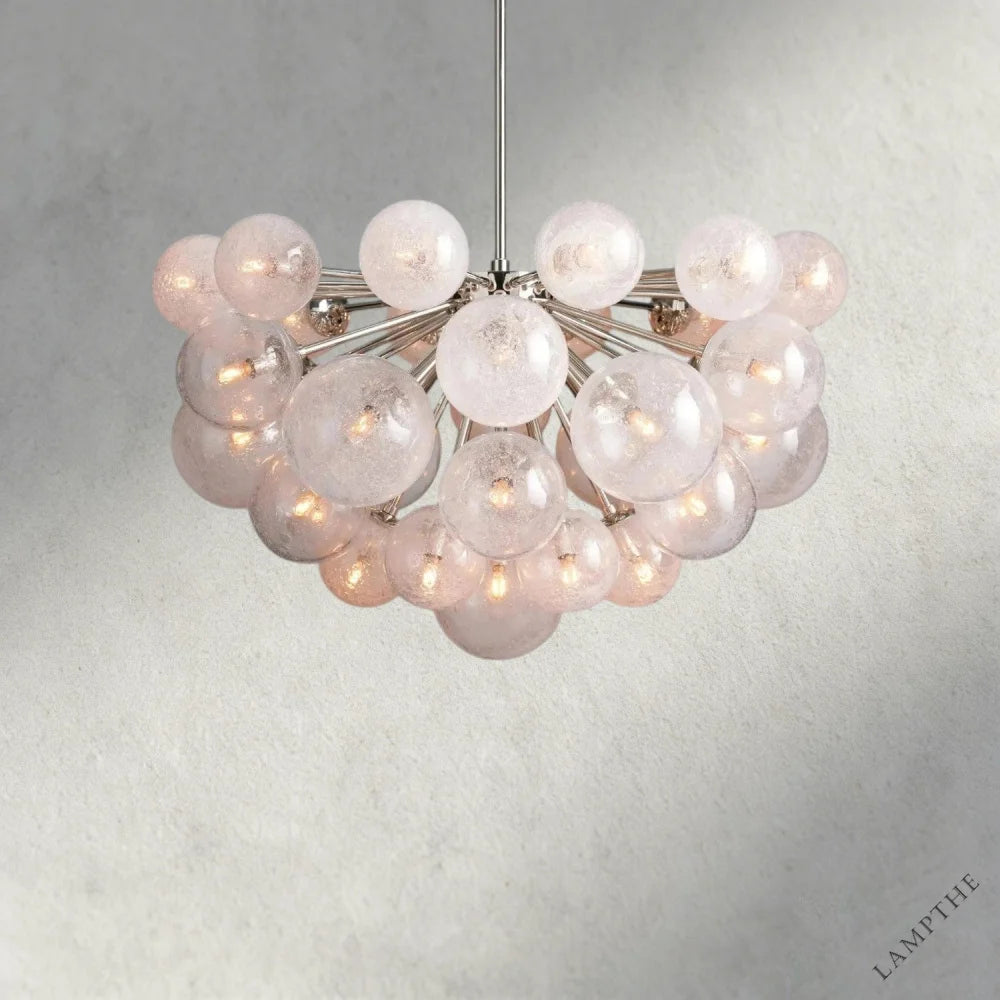 37 Lights / Nickle Mandoza Chandelier 19/ 37 Lights