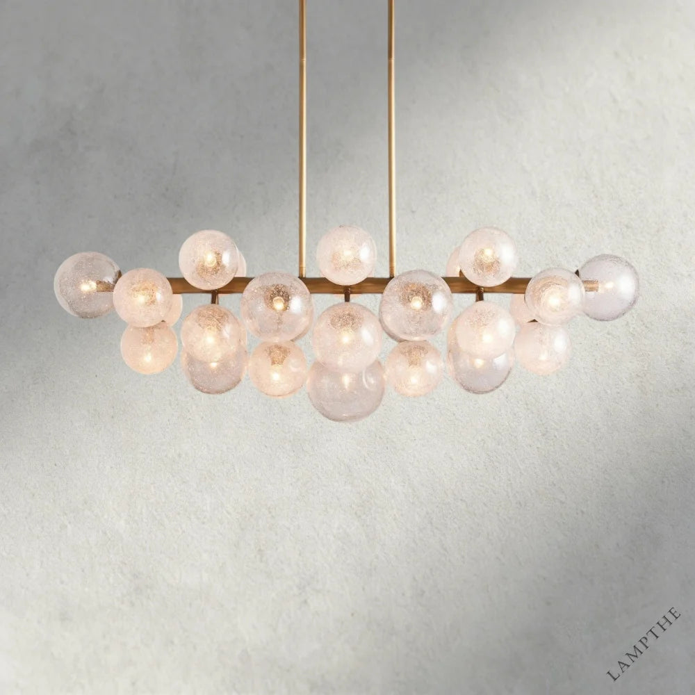 Brass Mandoza Linear Chandelier