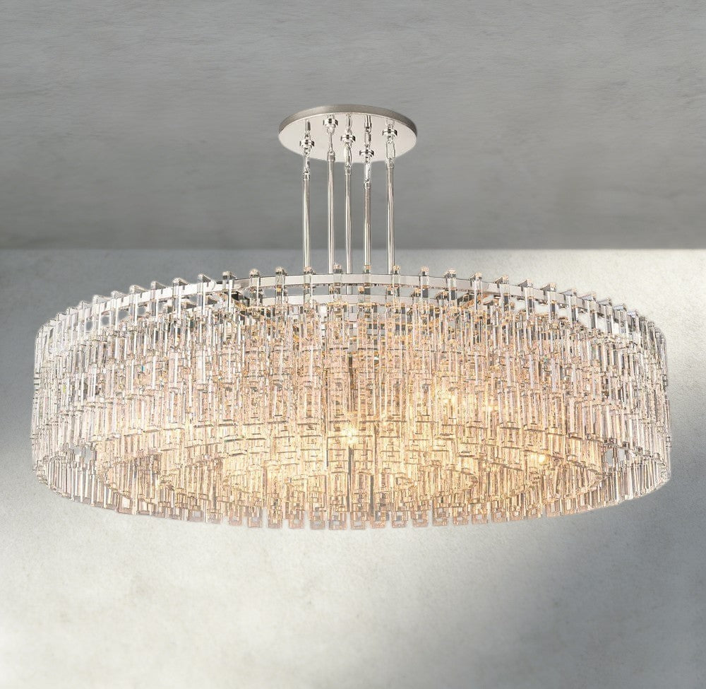 60" / Nickle Marignan Round Chandelier 36", 48", 60"