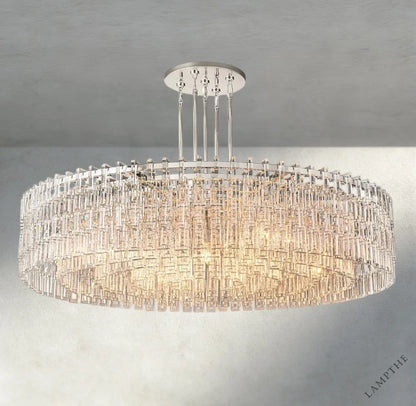 60" / Nickle Marignan Round Chandelier 36", 48", 60"