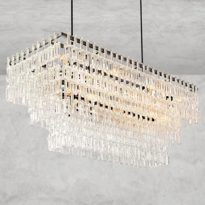 Marignan Tiered Rectangular Chandelier 60", 72"