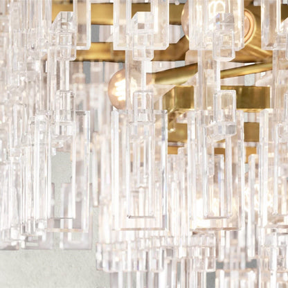Marignan Tiered Rectangular Chandelier 60", 72"