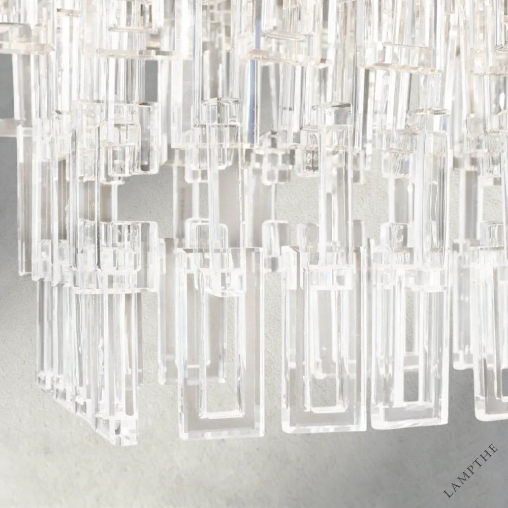 Marignan Tiered Rectangular Chandelier 60", 72"