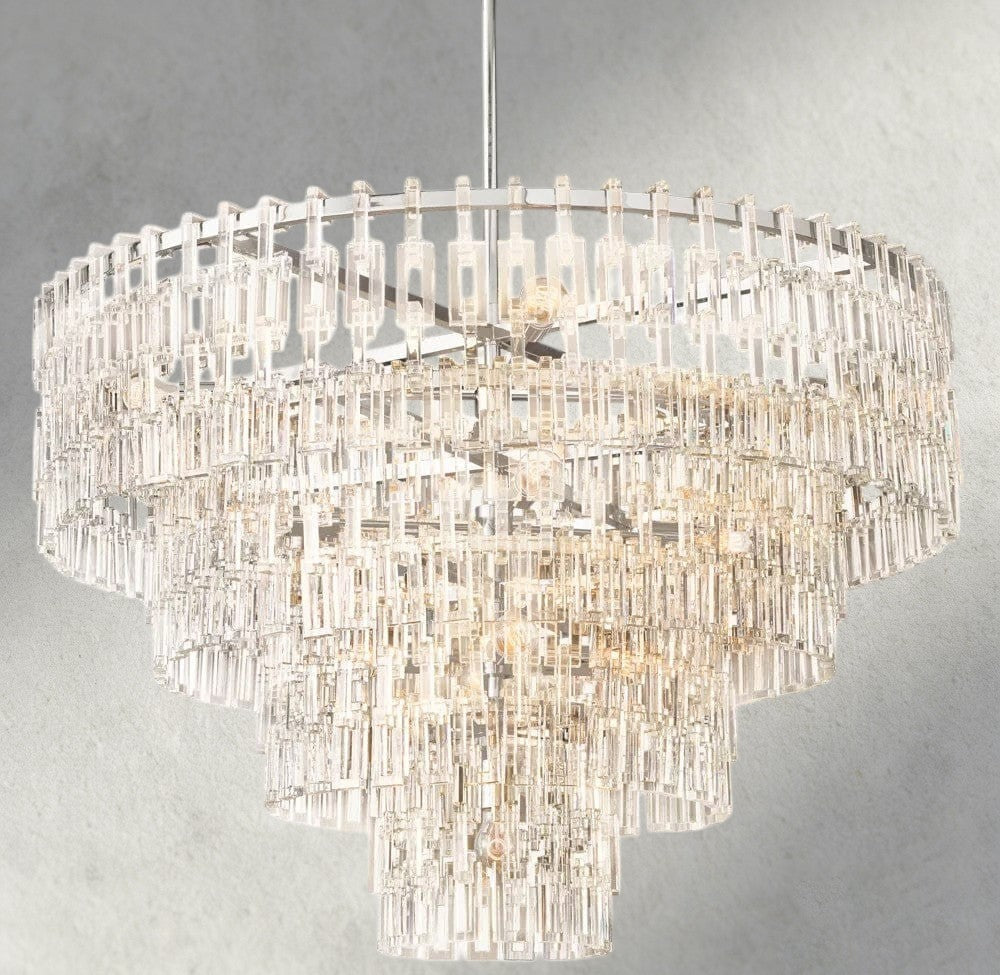 48" / Nickle Marignan Tiered Round Chandelier 36", 48", 60"