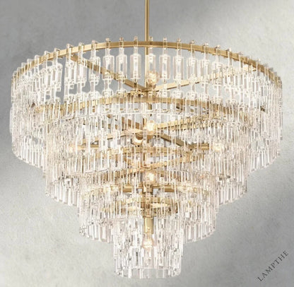 48" / Brass Marignan Tiered Round Chandelier 36", 48", 60"