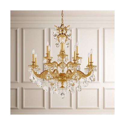 Milano 12-light Crystal Chandelier 32"