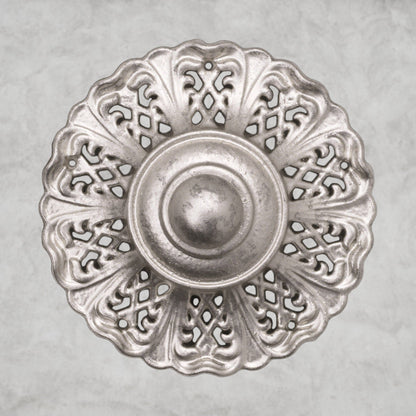 Antique Silver / Clear Heritage Crystal Milano 12-light Crystal Chandelier 32"