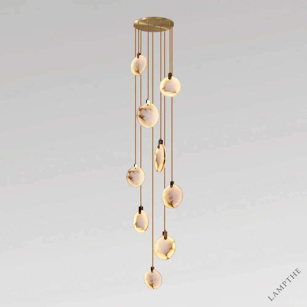 Moonshade Natural Marble Pendant Light Fixture