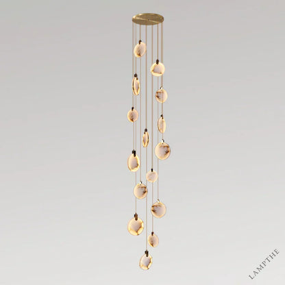 Moonshade Natural Marble Pendant Light Fixture