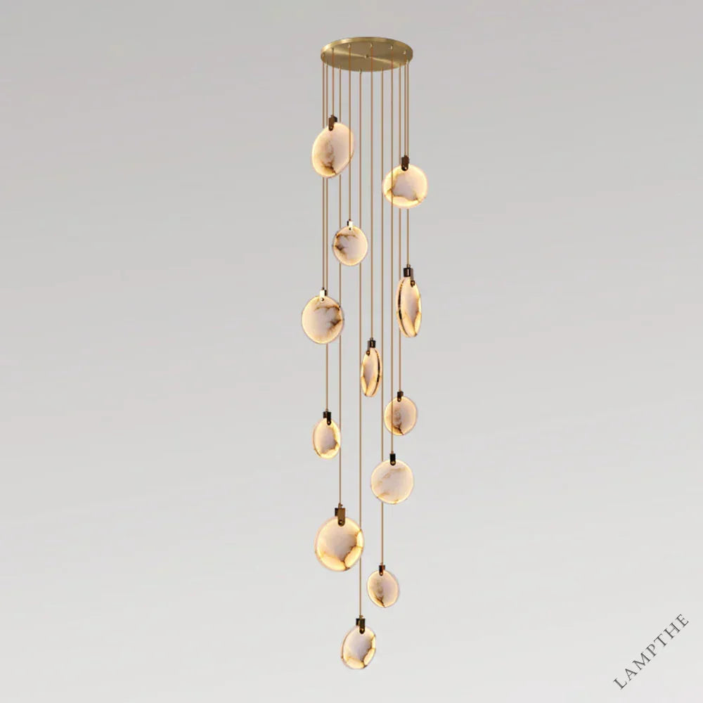 Moonshade Natural Marble Pendant Light Fixture