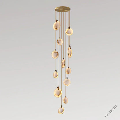 Moonshade Natural Marble Pendant Light Fixture