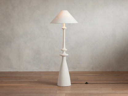 White Murphy Floor Lamp