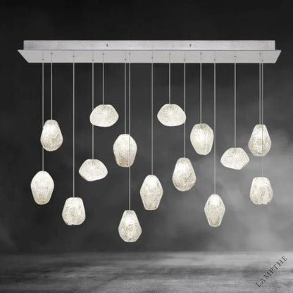 15 - Light / Nickel Natural Inspirations Chandelier