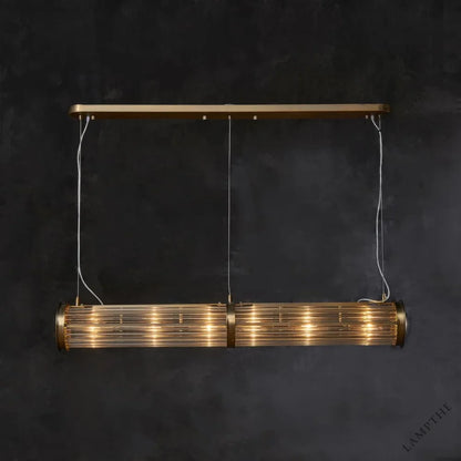 Newton Rectangular Pendant Bronze
