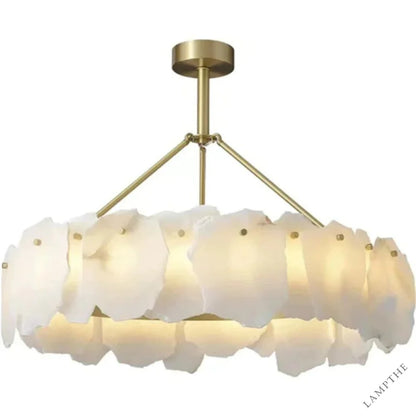Nasile Alabaster Round Chandelier - jchandelier