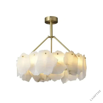 Nasile Alabaster Round Chandelier - jchandelier