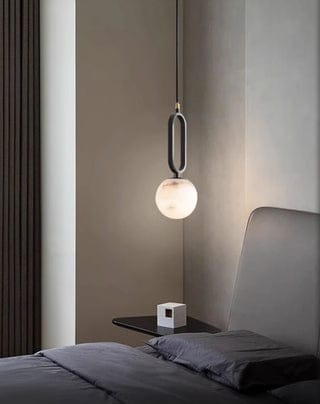 Orb Alabaster Pendant