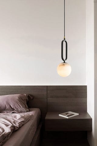 Orb Alabaster Pendant