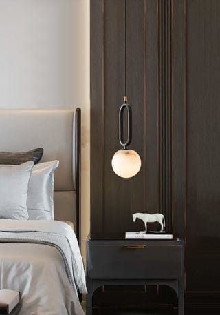 Orb Alabaster Pendant