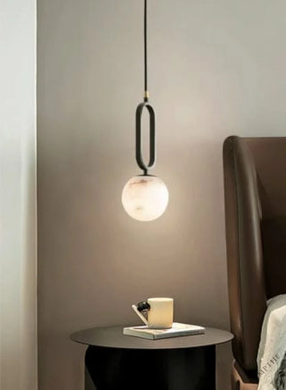 Orb Alabaster Pendant