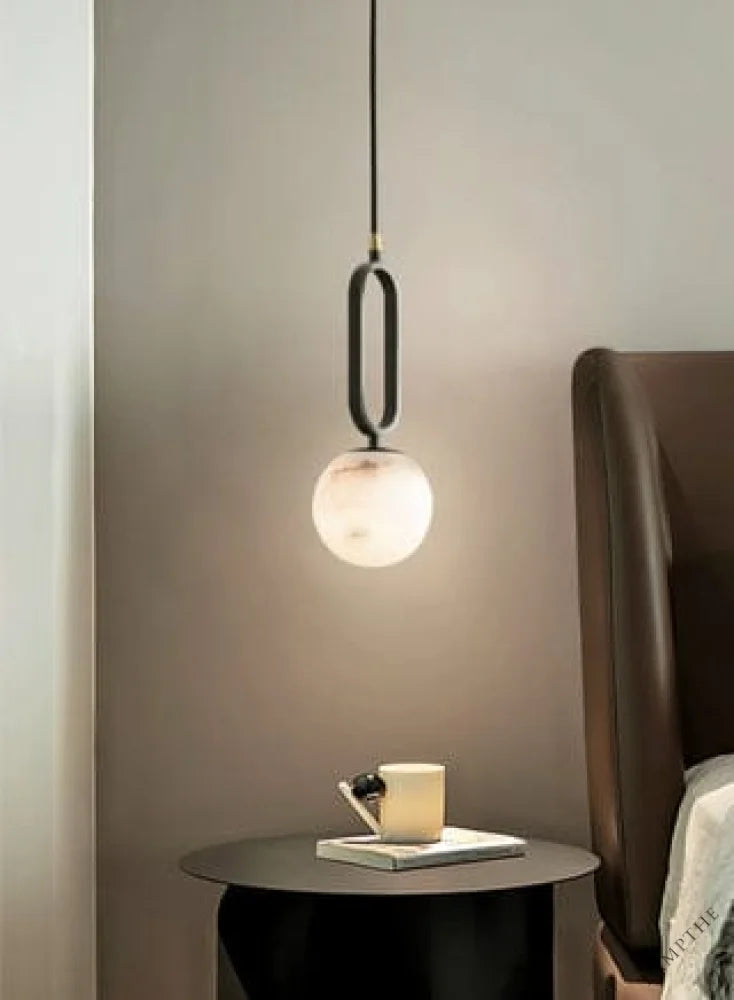 Orb Alabaster Pendant