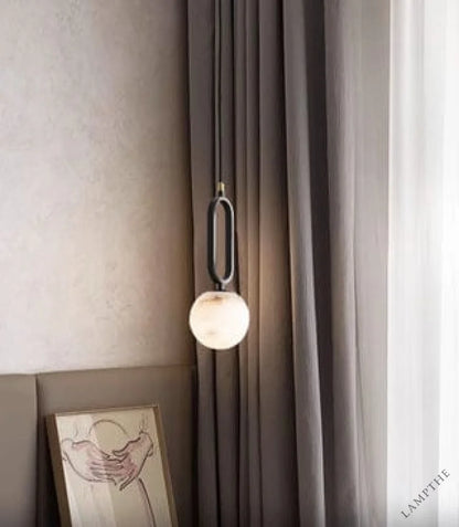 Orb Alabaster Pendant