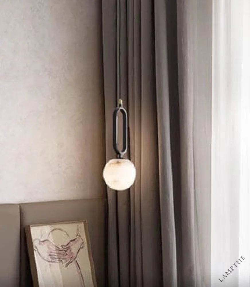 Orb Alabaster Pendant