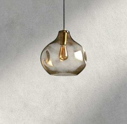 Organic 12" Glass Pendant