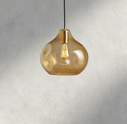 AMBER Organic 12" Glass Pendant