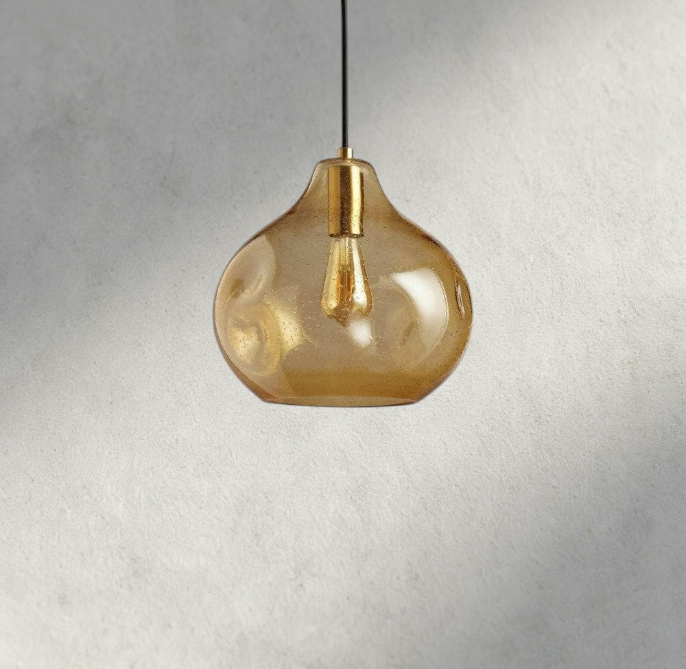 Organic 12" Glass Pendant
