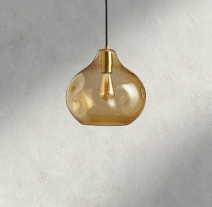 Organic 12" Glass Pendant