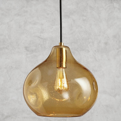 12" / Amber Organic Pendant 8", 12", 16"