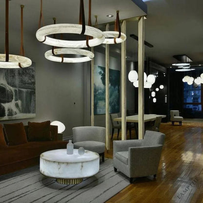 Oslo Alabaster Art Chandelier