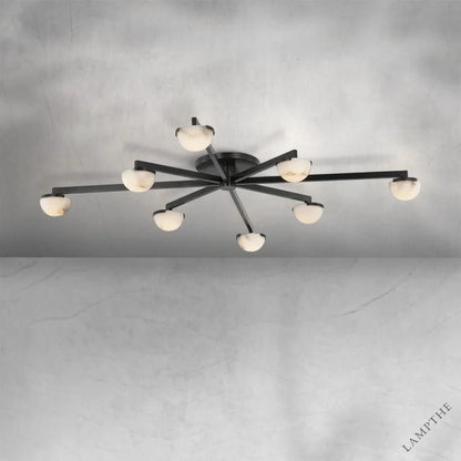 Padra Alabaster Large Staggered Arm Flush Mount