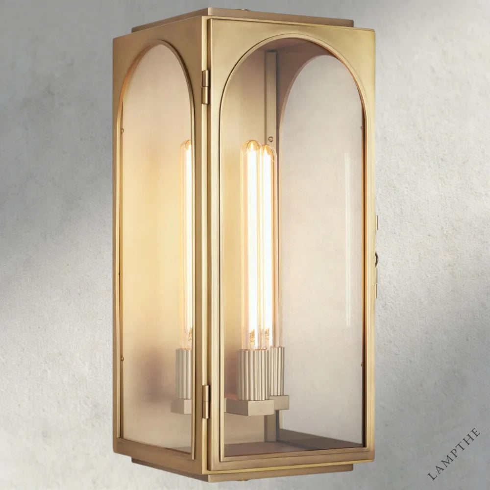 24" / Brass Palladian Outdoor Sconce 13", 19", 24"