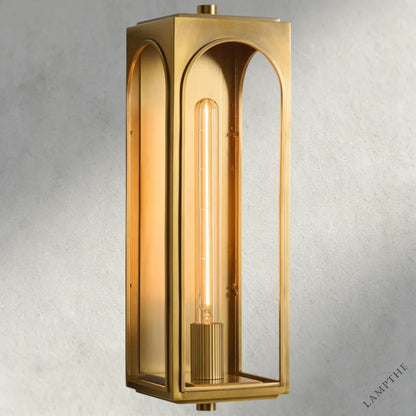 19" / Brass Palladian Outdoor Sconce 13", 19", 24"