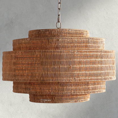 28" / Natural Paloma Chandelier 28", 40"